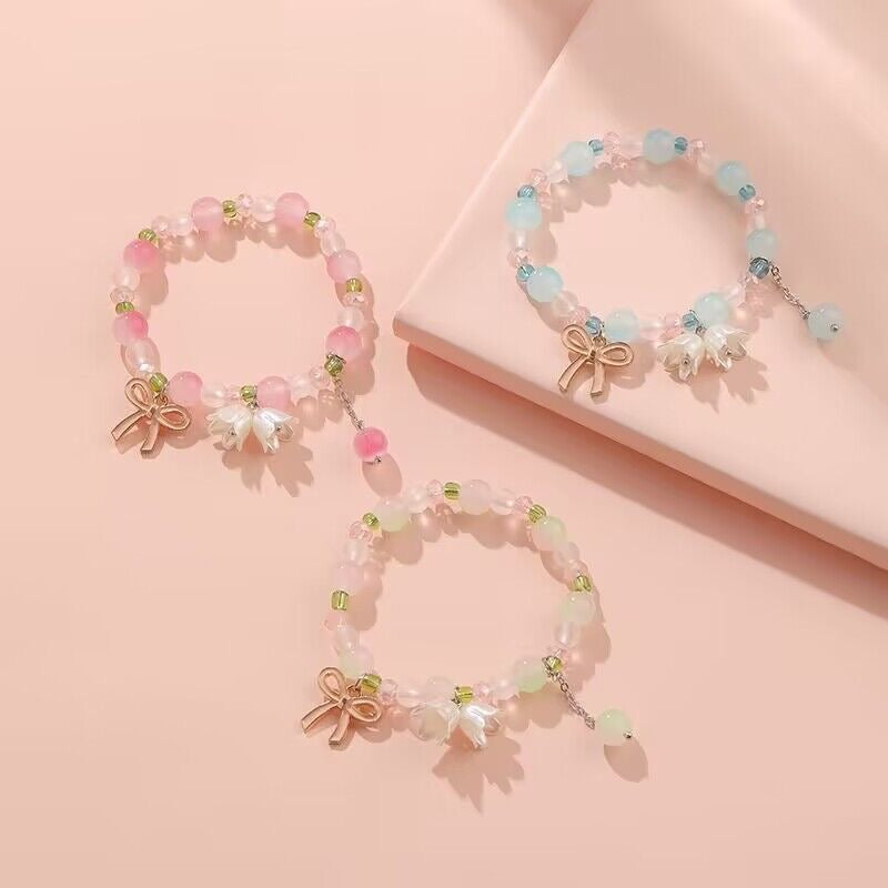 BL006-Glass Bead Bracelet