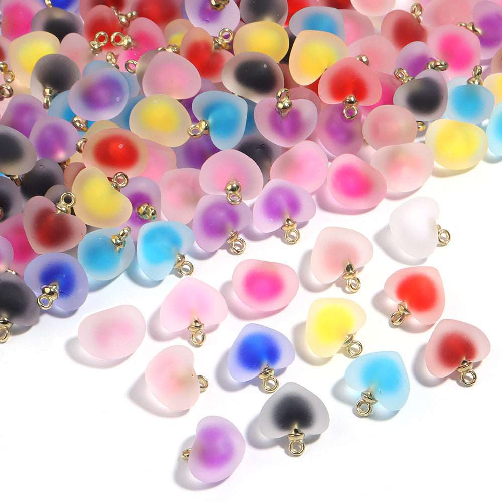 CM001-Heart Bead-in-Bead Charm